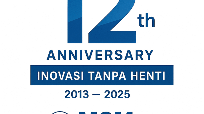 Logo Ulang Tahun ke-12 MSM