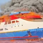 Kebakaran Hebat di KM Barcelona VA: 5 Tewas, Ratusan Penumpang Lompat ke Laut
