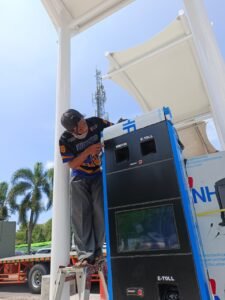 palang parkir tap and go non tunai