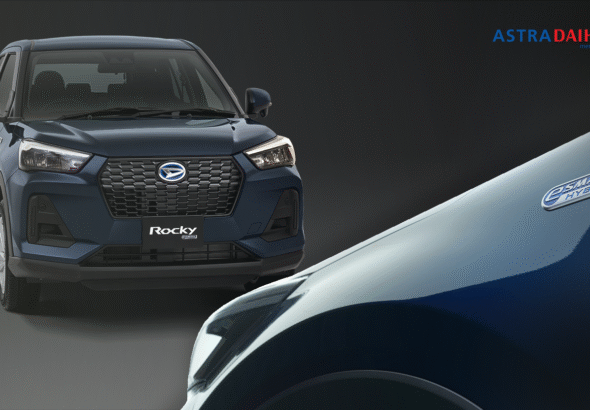 Rocky Hybrid menjadi pilihan menarik bagi masyarakat yang mencari mobil SUV efisien dengan tampilan modern.