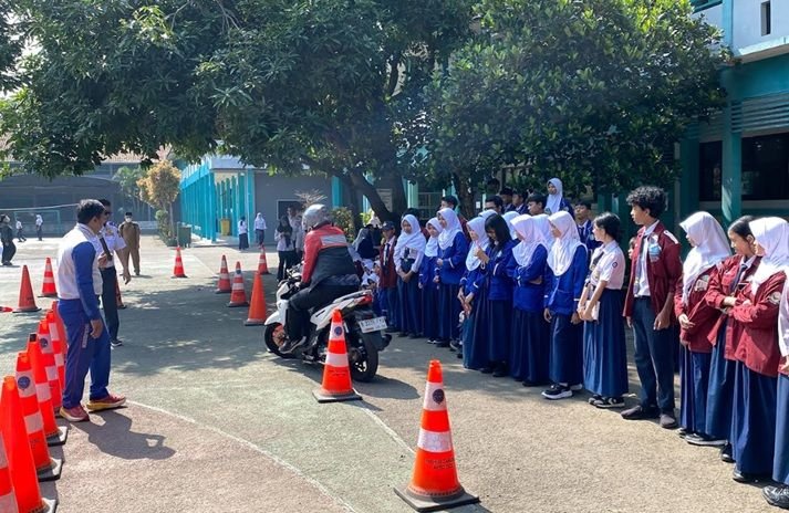 PT Wahana Makmur Sejati Bangun Budaya #Cari_Aman di 500 Pelajar Tangsel