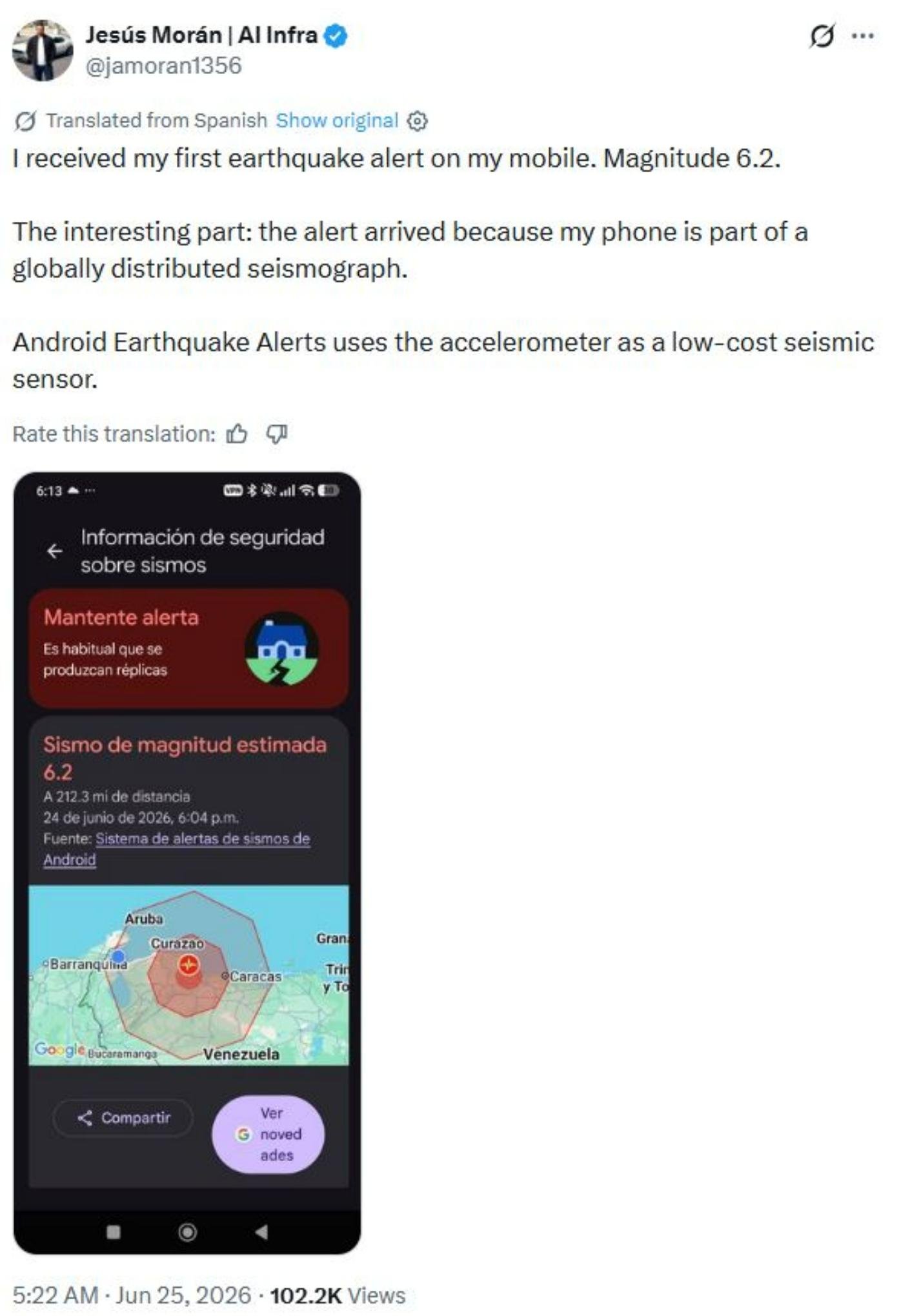 Google mengingatkan jutaan orang sebelum gempa di Venezuela, bagaimana caranya?
