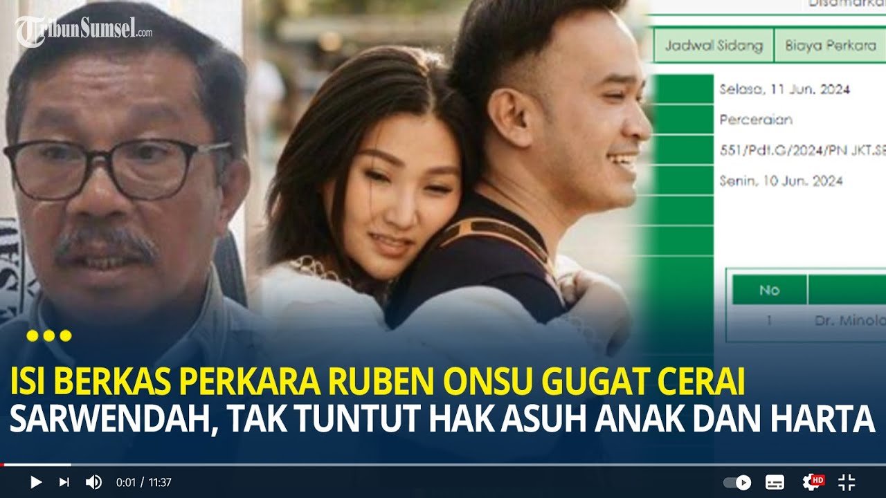 Pihak Ruben Onsu Selesaikan Berkas Gugat Balik Hak Asuh Anak Lawan Sarwendah
